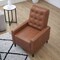 Merrick Lane Darcy Recliner Chair Mid-Century Modern Faux Leather Tufted Upholstery Ergonomic Push Back Living Room Recliner